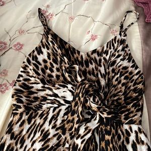 Mini dress leopard print